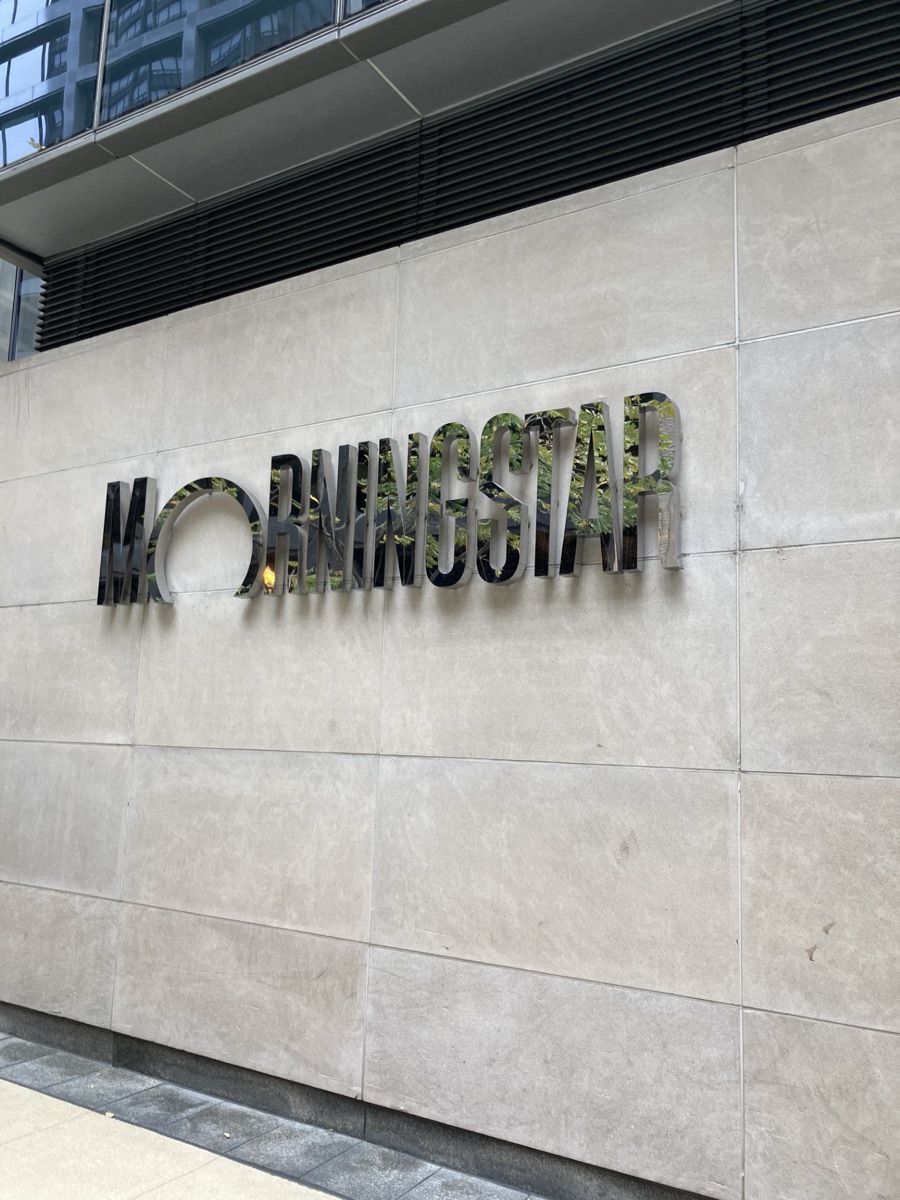 Morningstar sign at the building entrance